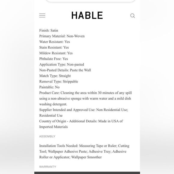 New Anthropologie wallpaper POMEGRANATE SAND - Picture 7 of 9